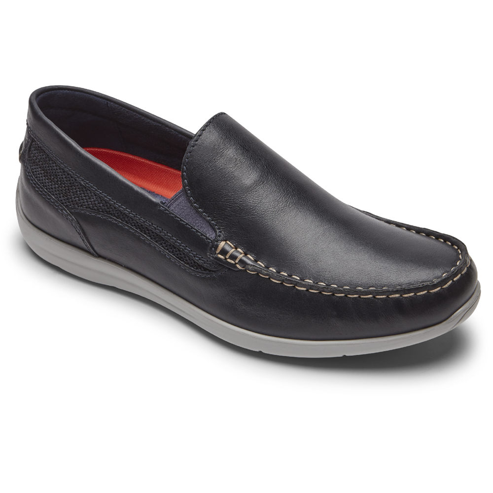 Rockport Mens Slip-On Navy - Cullen Venetian - UK 958-WKYXPT